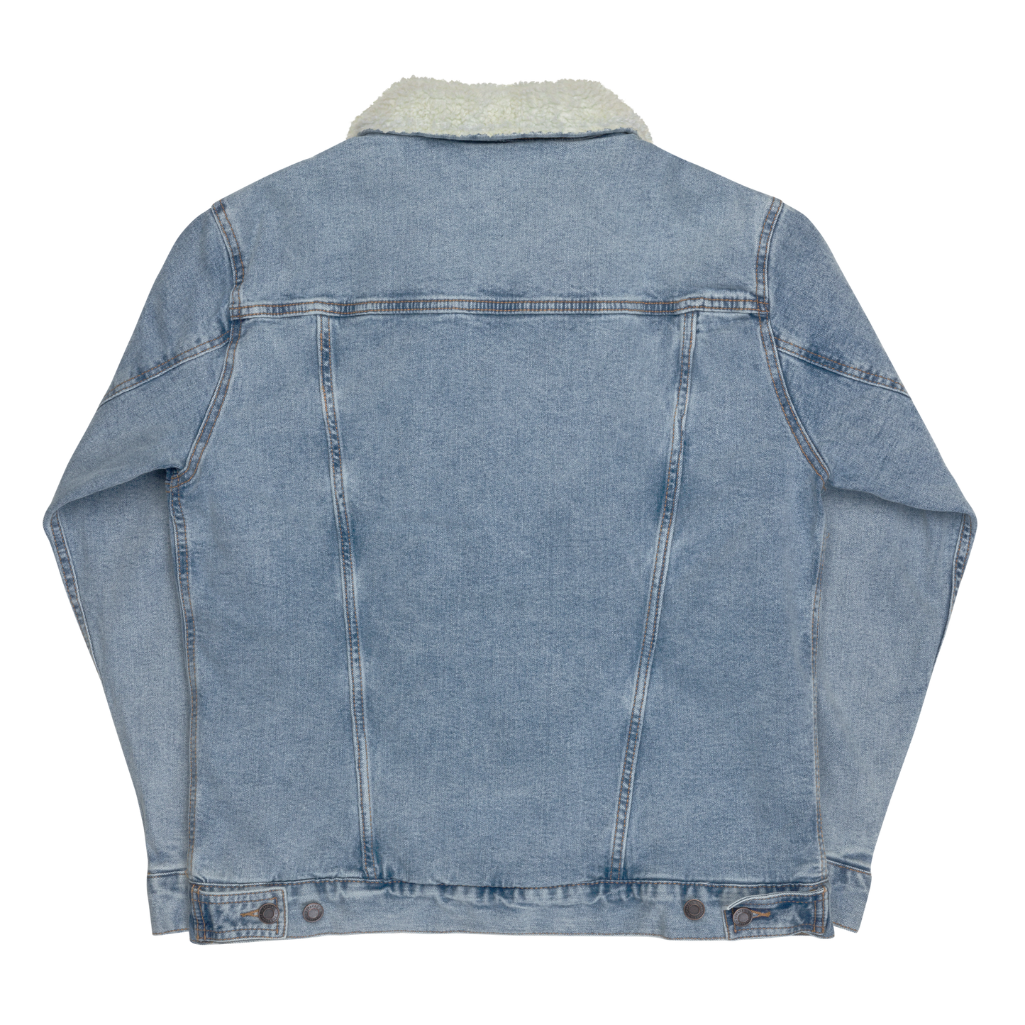 RA Brand denim sherpa jacket