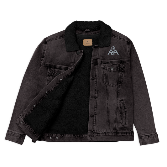 RA Brand denim sherpa jacket